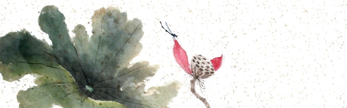 Dragonfly on lotus flower representing fertility support acupuncture